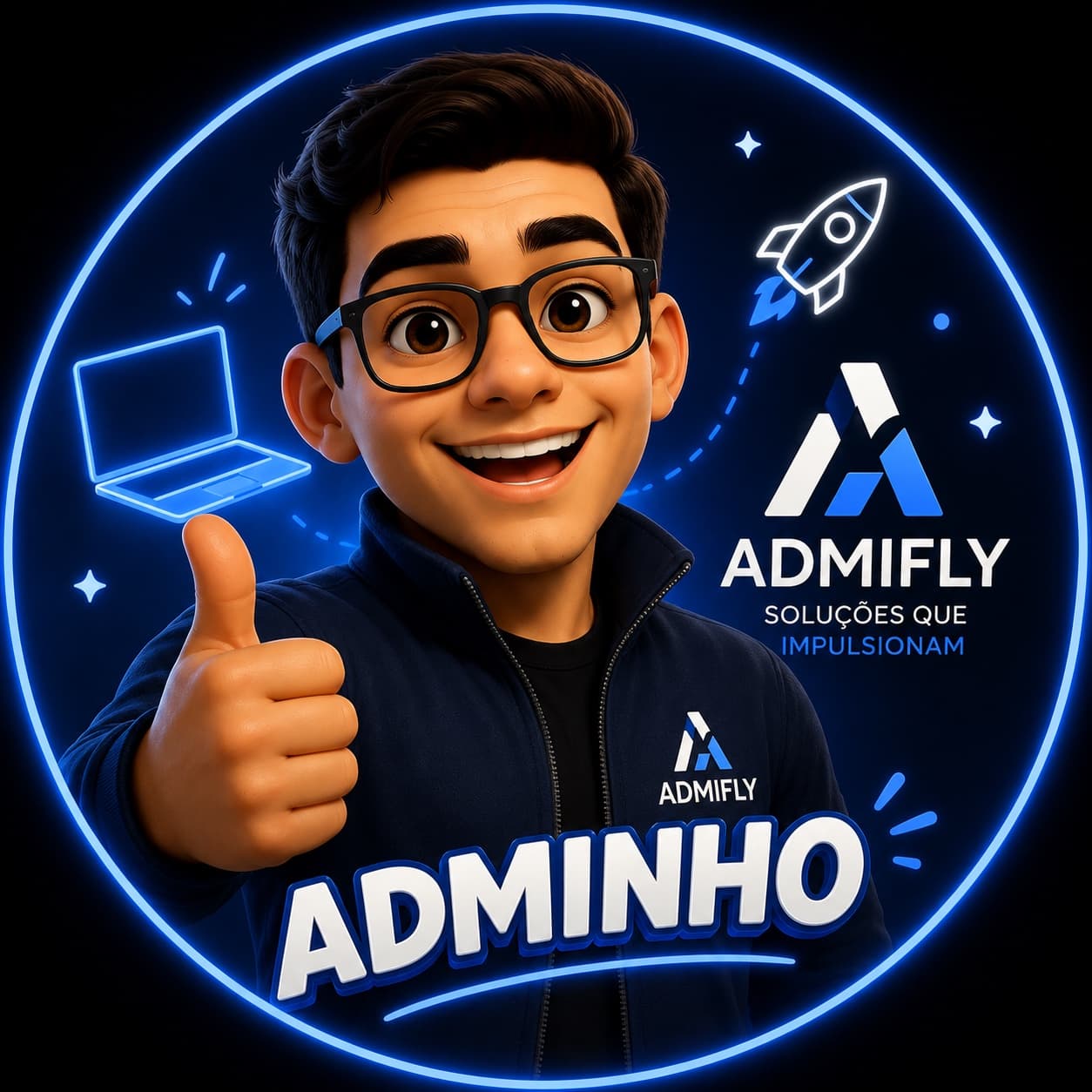 Adminho, o assistente oficial da ADMIFLY